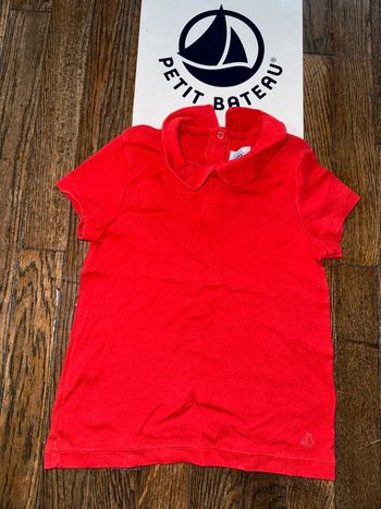 T-shirt à col petit bateau 4 ans