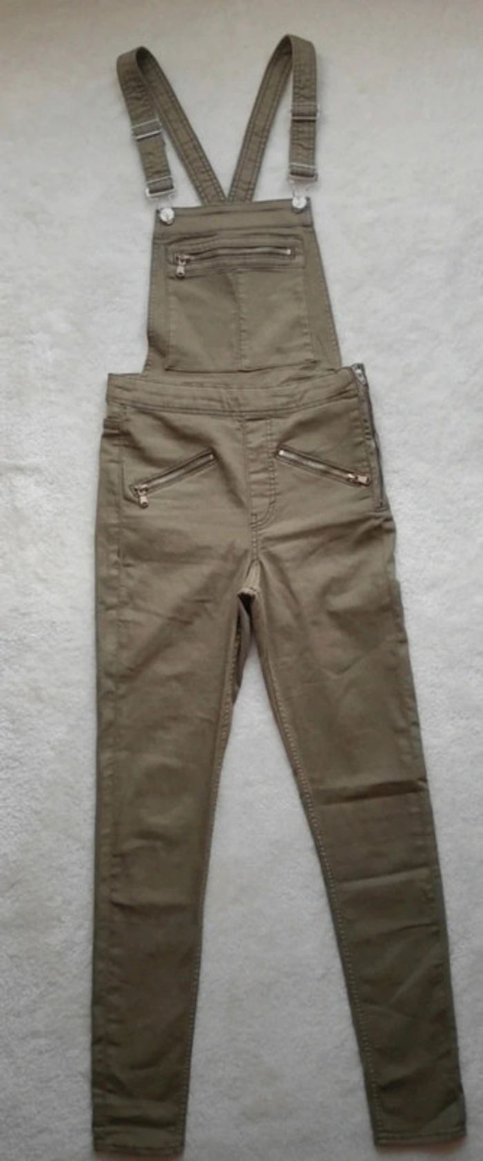 Salopette kaki Divided H&M 36 - photo numéro 2