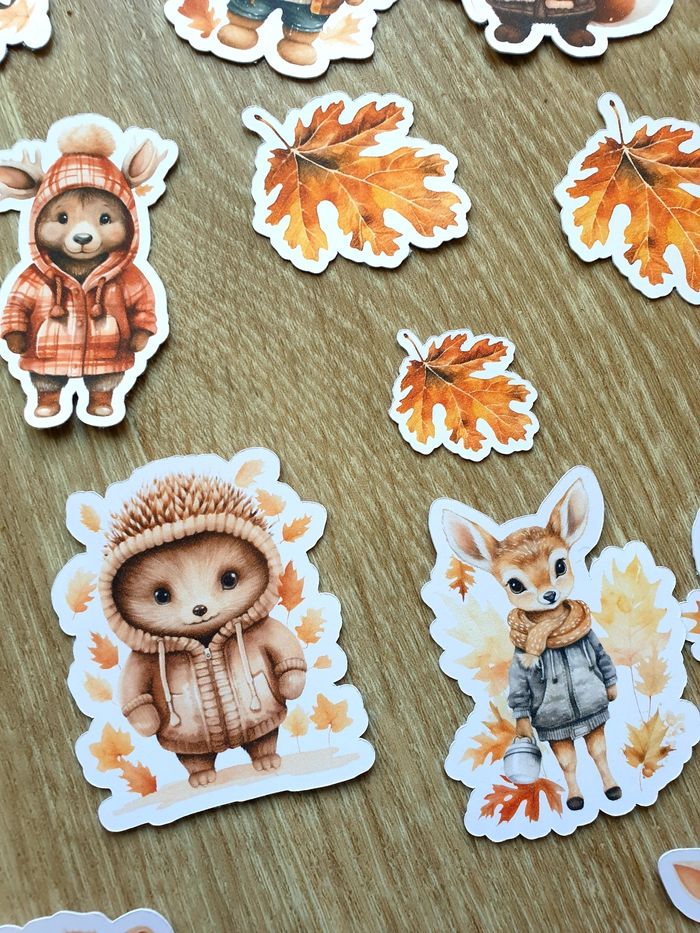 Die cut animaux automne scrapbooking - photo numéro 2