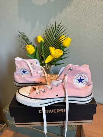 Baskets hautes rose 38 femme