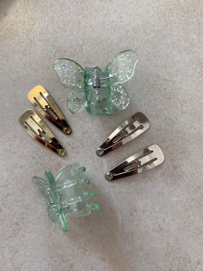 Lot de barrette pince papillon fille