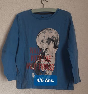 🐺Tee-shirt garçonnet. 4/6 ans. Lupilu. 🐺