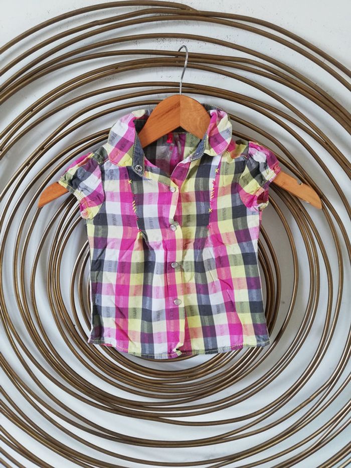 Chemise à manches courtes à carreaux Orchestra 3 ans