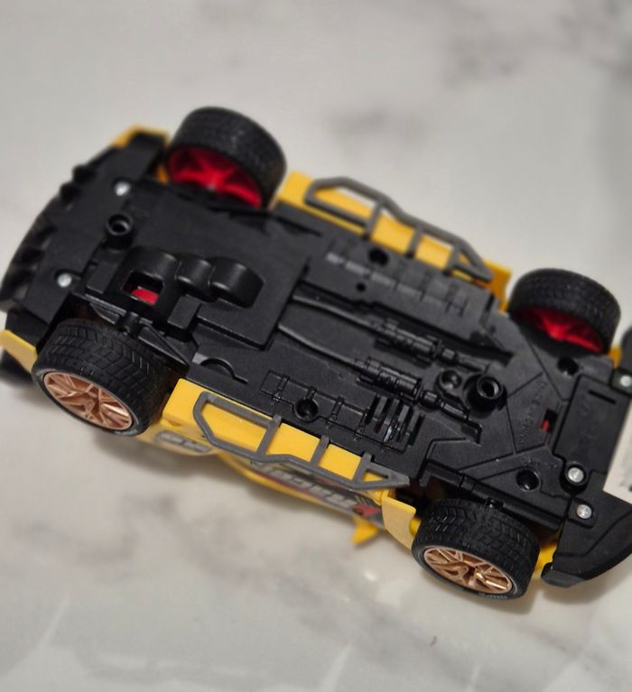 Voiture de course à friction jaune jouet enfant - photo numéro 5