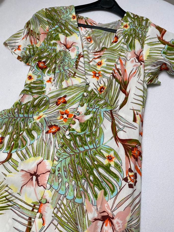 Robe S  mi longue  Imprimé feuillage - photo numéro 2
