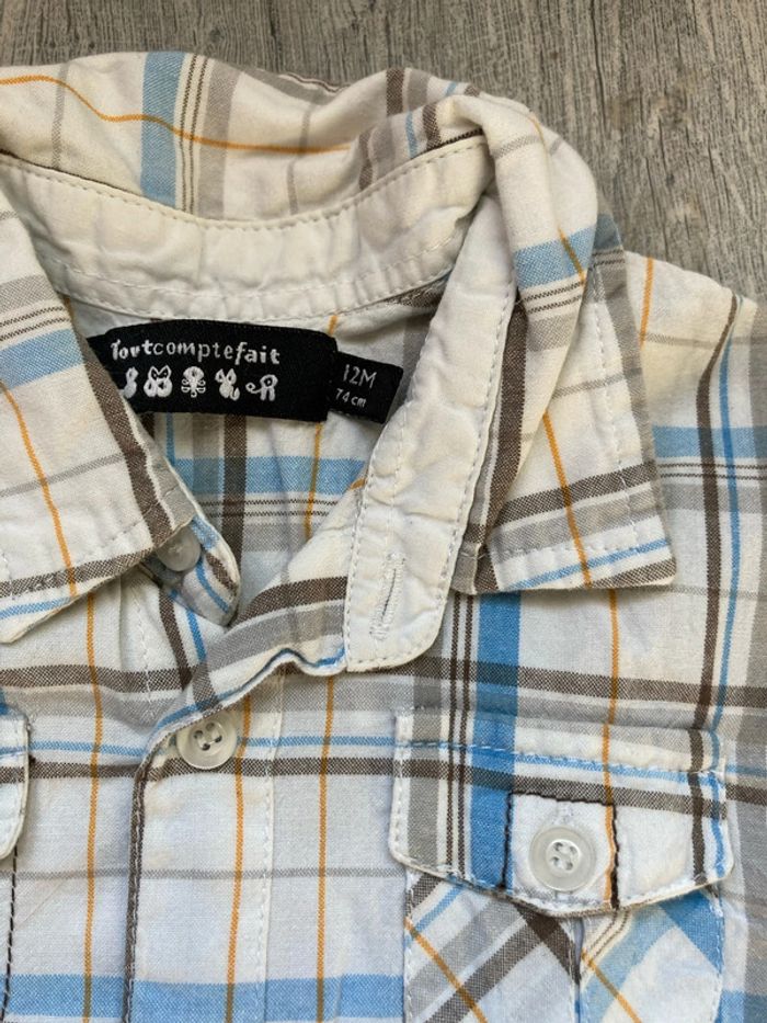 Lot 4 hauts manches courtes 12 mois - photo numéro 9