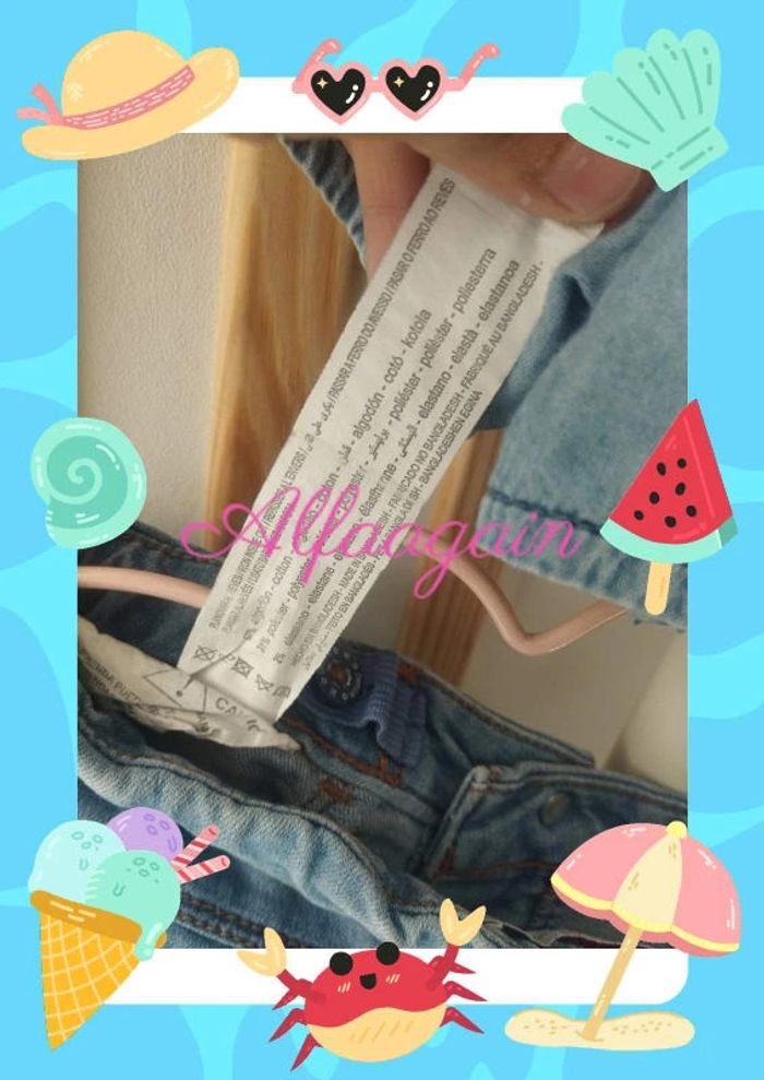 Lot shorts jean 7/8ans - photo numéro 7