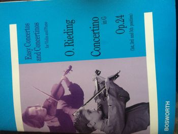 Partition violon et piano Oskar Rieding op 24