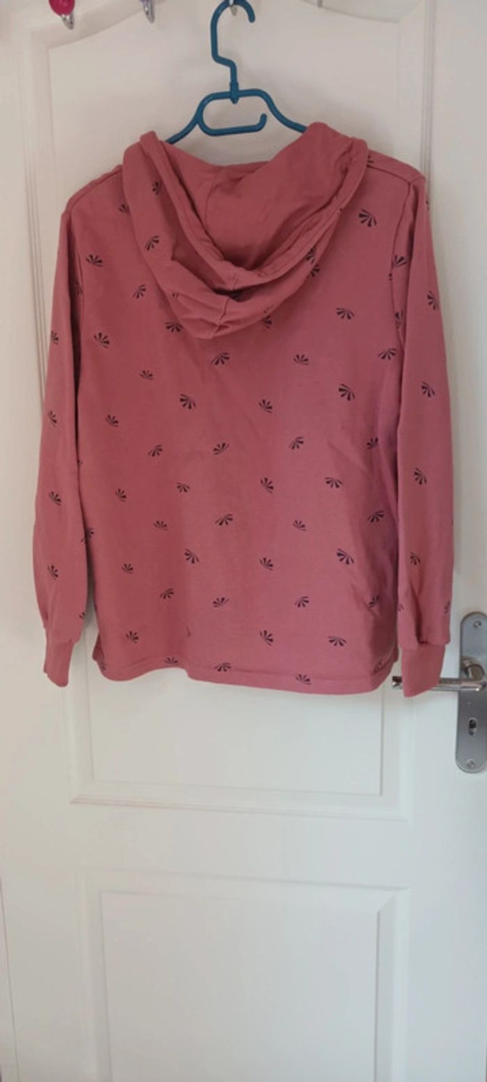 Sweat à capuche vieux rose - photo numéro 2