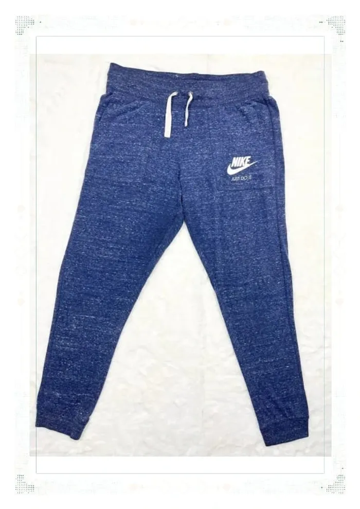 Jogging Nike bleu chiné -Taille S - Femme - photo numéro 2