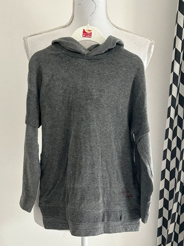 Sweat à Capuche Gris Tape à l'Œil Taille 6 ans