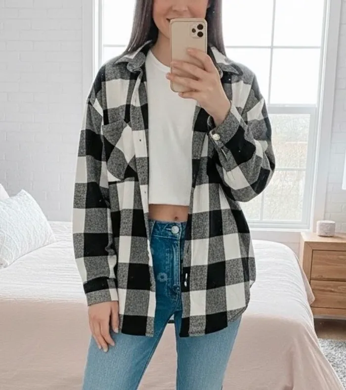 Chemise à carreaux H&M – Taille 36 – Très bon état