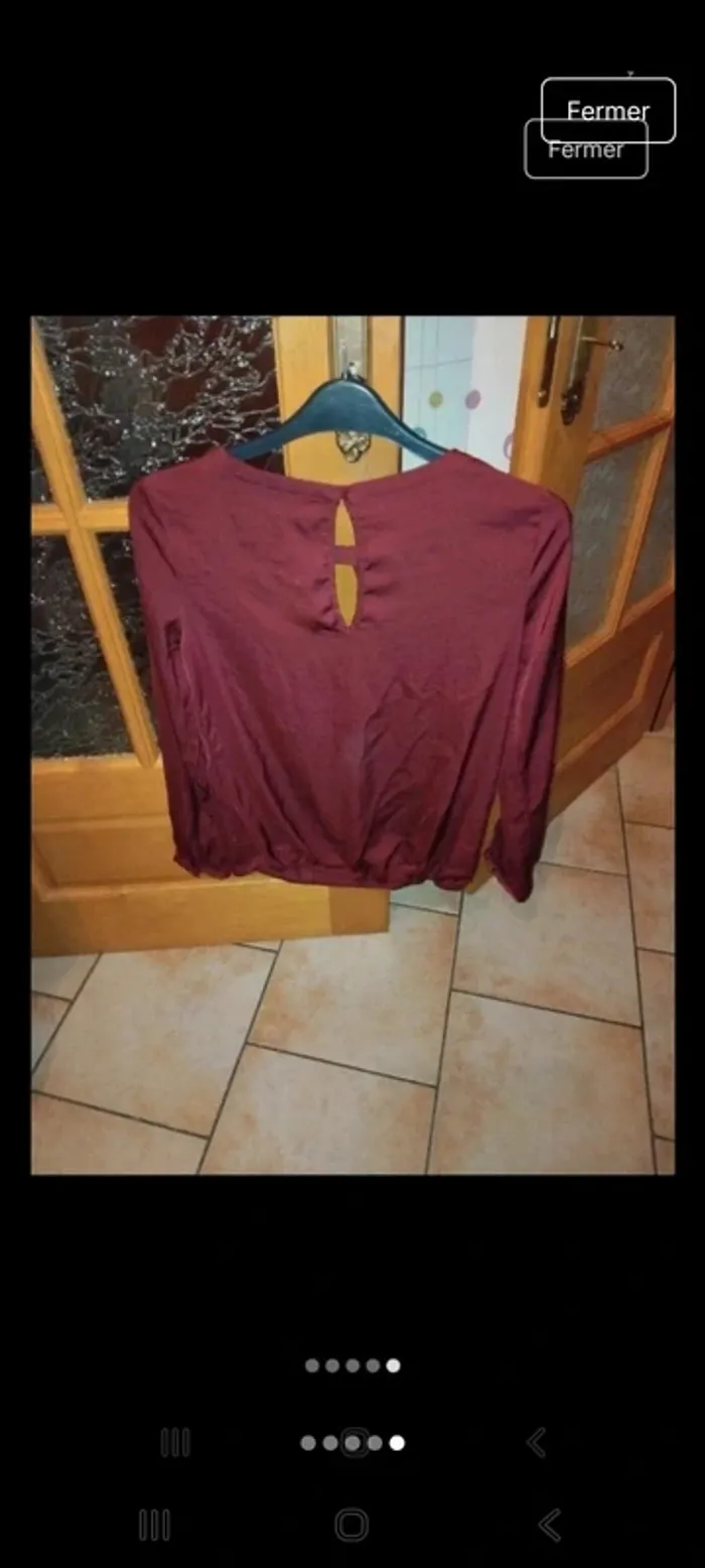Blouse tissu satiné - photo numéro 5