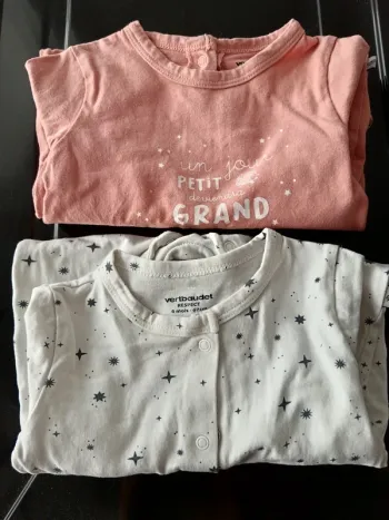Lot de 2 pyjamas en 6 mois