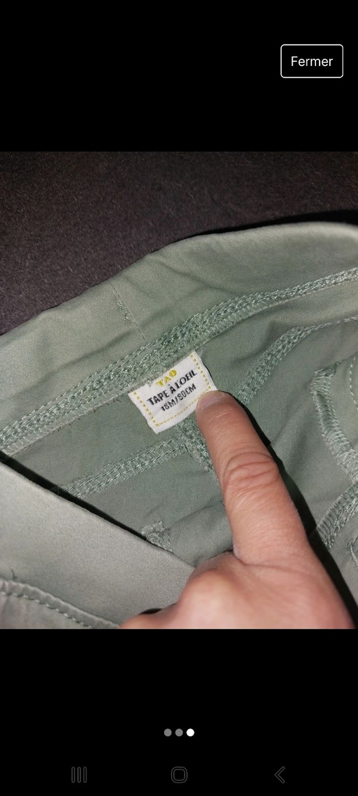 Pantalon bébé tape a l'œil 18mois - photo numéro 3