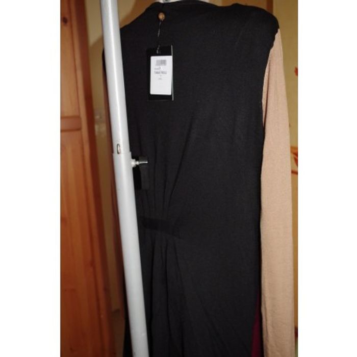 Cardigan long tricolore en maille chaude PAUL BRIAL 42 - photo numéro 4