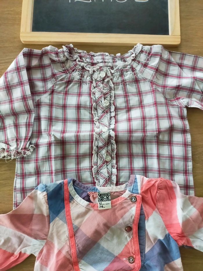 Tunique/chemise fille taille 12mois - photo numéro 3
