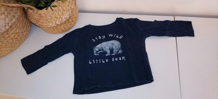 T-shirt bleu mini rebel T9M