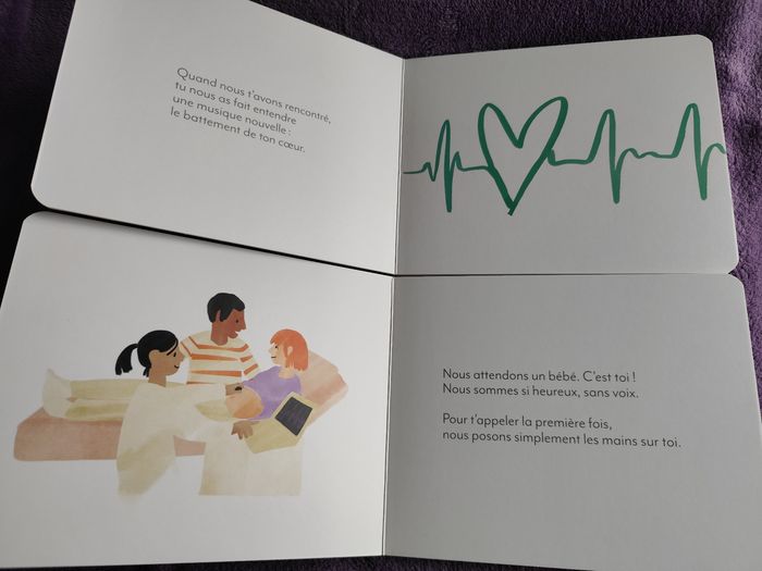 Lot de 2 livres bebe cartonnés  un prénom rien que pour toi + avec toi de marie laure Marshall série les mots doux - photo numéro 3