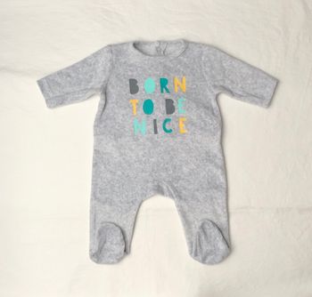 Pyjama velours Tex 3 mois