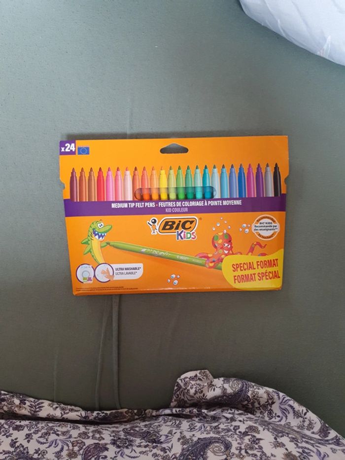 24 feutres ultralavables bic pointe moyenne - photo numéro 2
