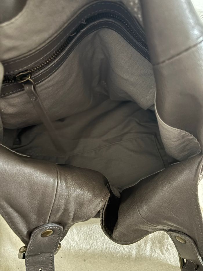 Sac cuir marron authentique Gerard Darel # - photo numéro 5