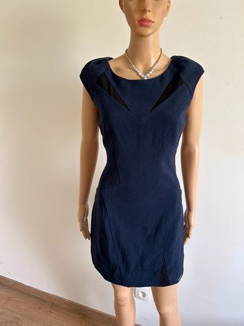 Robe bleue marine sans manches Jus d’Orange taille S TBE