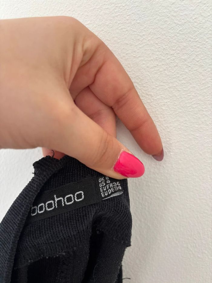🌺Jupe noir côtelé avec bouton Taille S/36🌺 - photo numéro 7