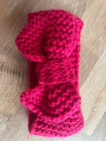 Bandeau snood hiver tricot bébé fille