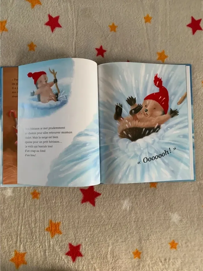 Lot 3 livres Petit Hérisson – Grand format, à toucher et à paillettes – Milan Jeunesse - photo numéro 7