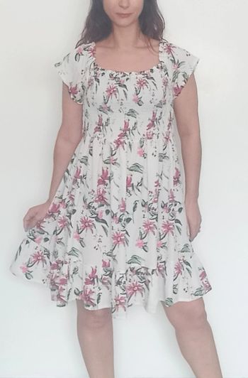 Robe d été fleurie casual romantique taille 44
