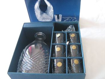 Service à liqueur en cristal d'Arques