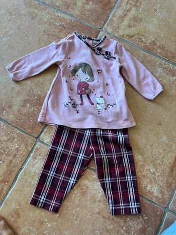 Ensemble tunique pantalon 6mois neuf