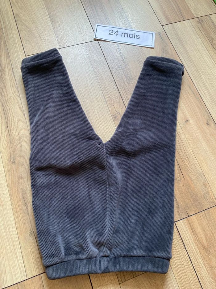 Jogging, velours, pantalon chaud, doublé hiver - photo numéro 3