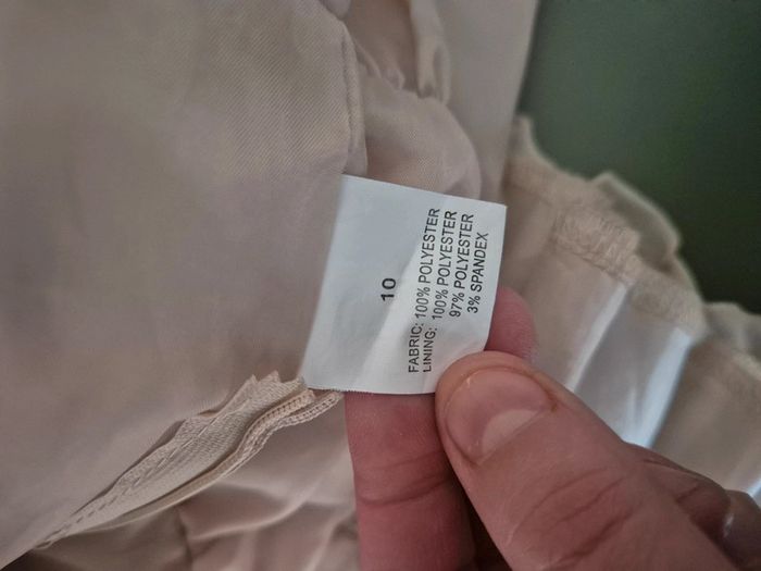 Robe bustier beige avec noeuf taille 38 - photo numéro 8