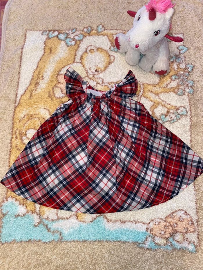 Robe tartan écossais été Gap, 12-18 mois.