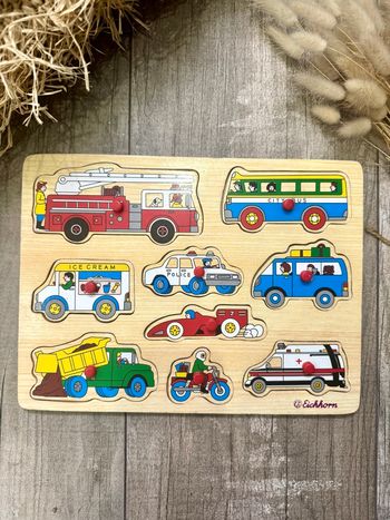 Puzzle bois véhicule