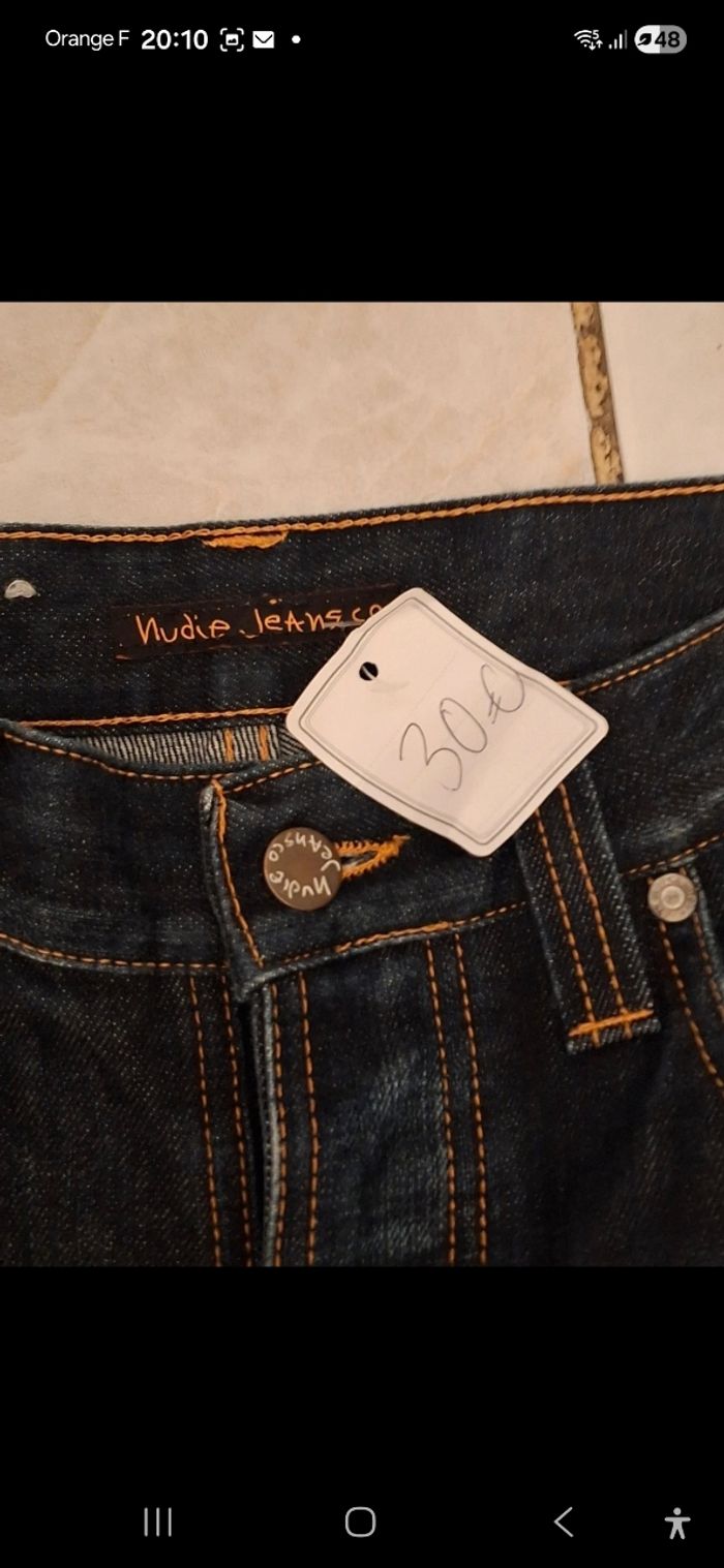 Jeans 36/38FR w29L32bleu jeans foncé - photo numéro 3