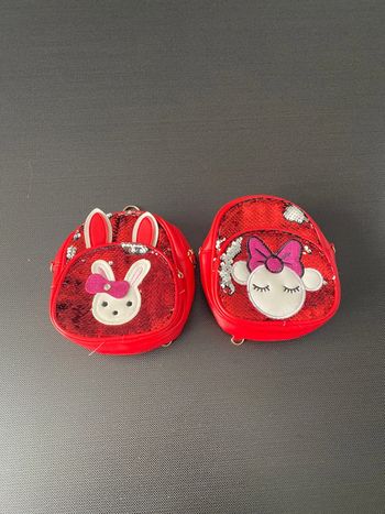 Lot de 2 petit sac a main fille avec lanière