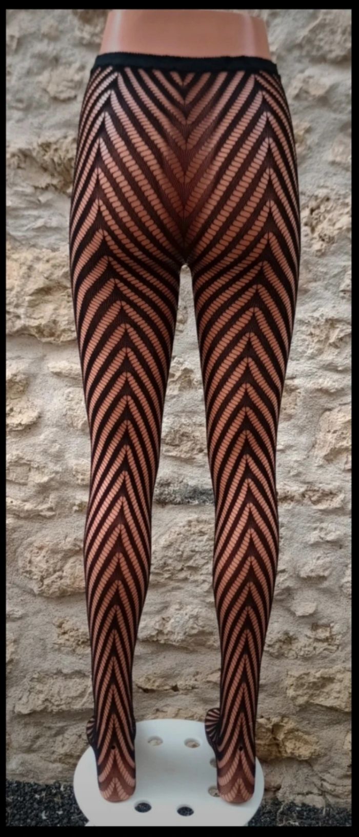Collant résille motif fantaisie - photo numéro 3
