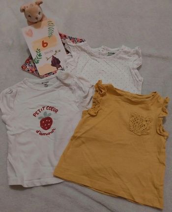 Lot 3 t-shirt 6 mois