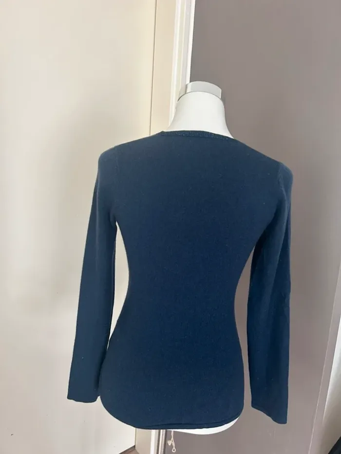 Max & Moi pull bleu Laine et cachemire, taille 36 - photo numéro 2