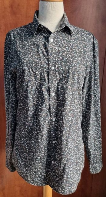Chemise manches longues à fleur (slim fit) taille M