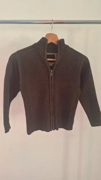 Gilet marron garçon 8 ans