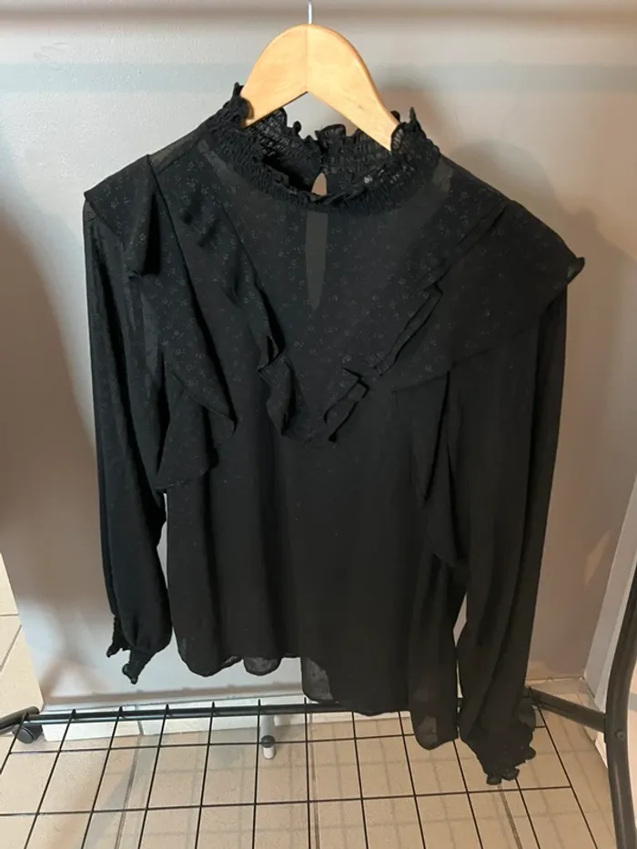 Chemise noire en voilage « BZB »