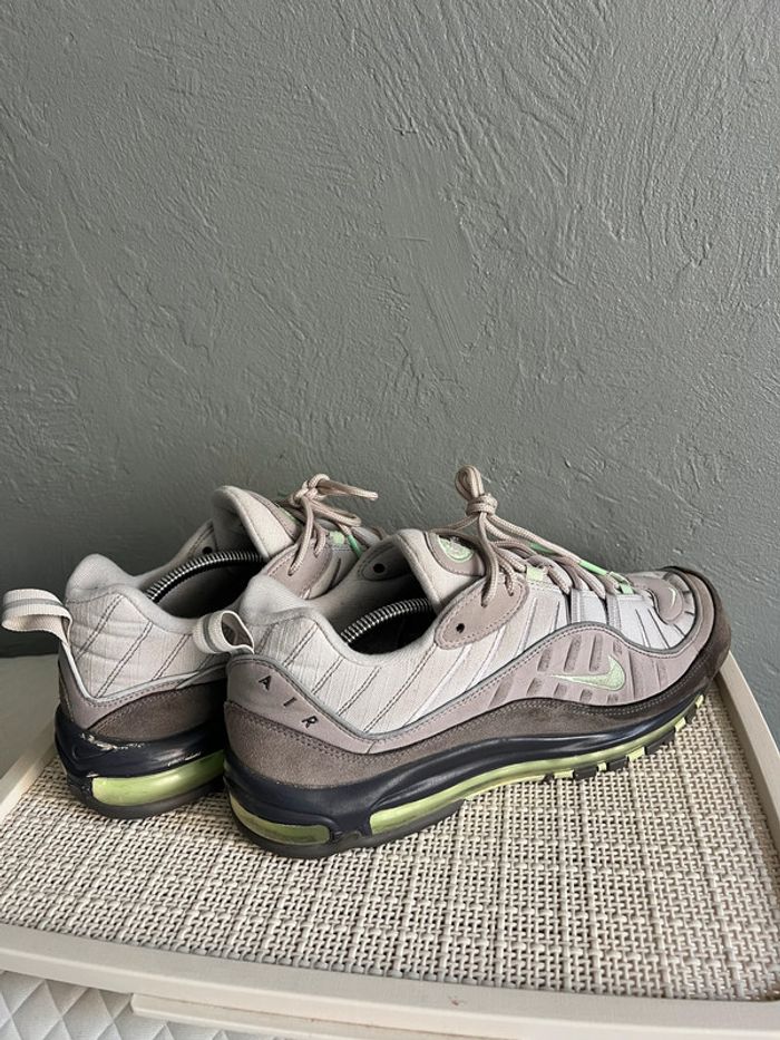 Nike Air Max 98 Vast Grey / Menthe - photo numéro 7
