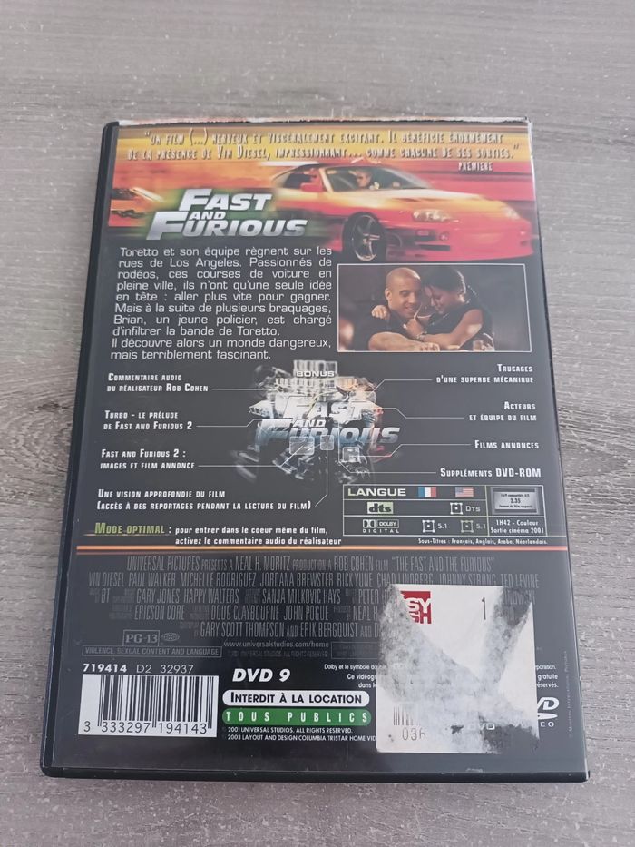Dvd Fast and furious - photo numéro 2