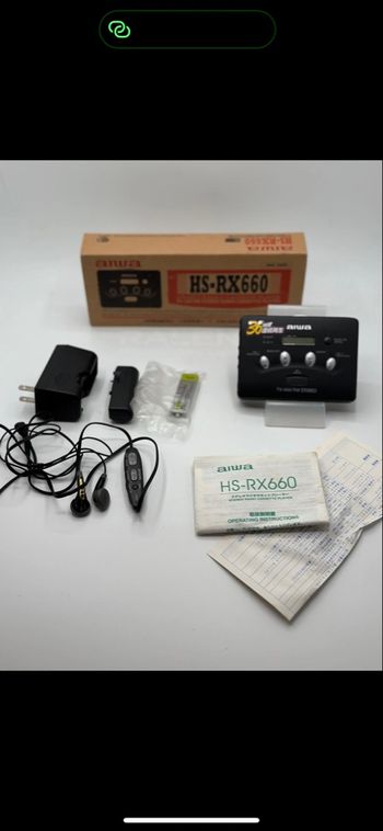 Aiwa HS-RX660 Walkman+Radio MOTEUR MARCHE mais ne lit pas les cassettes Baladeur no sony
