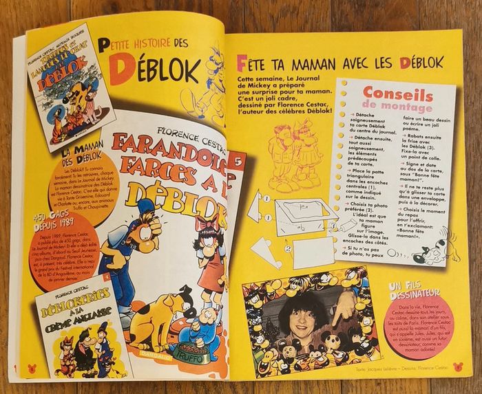 Ancien journal de mickey avec poster fantasia + cadre déblok N°2501 année 2000 vintage - photo numéro 5