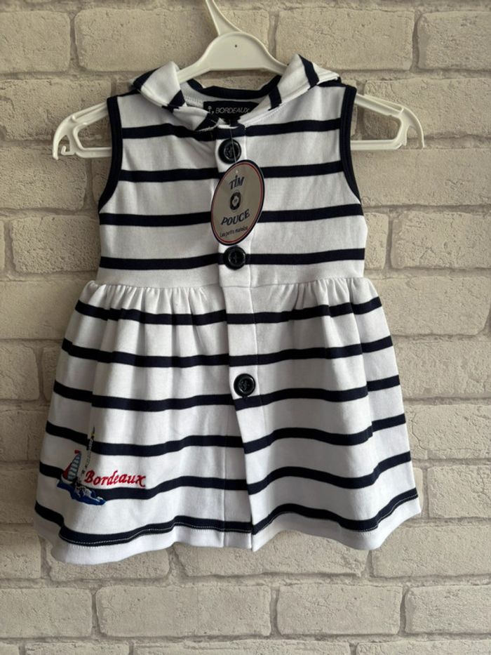 Robe tim pouce  Bordeaux taille 9 mois neuve